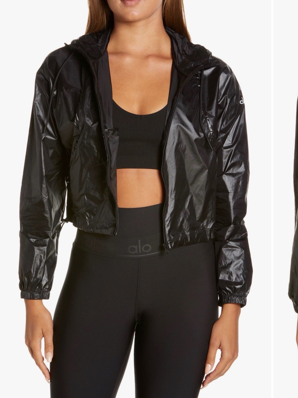 ALO Yoga Sprinter Hooded Crop Jacket